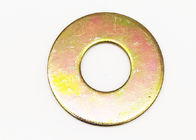 Arruelas lisas galvanizadas amarelas do metal do círculo Din125