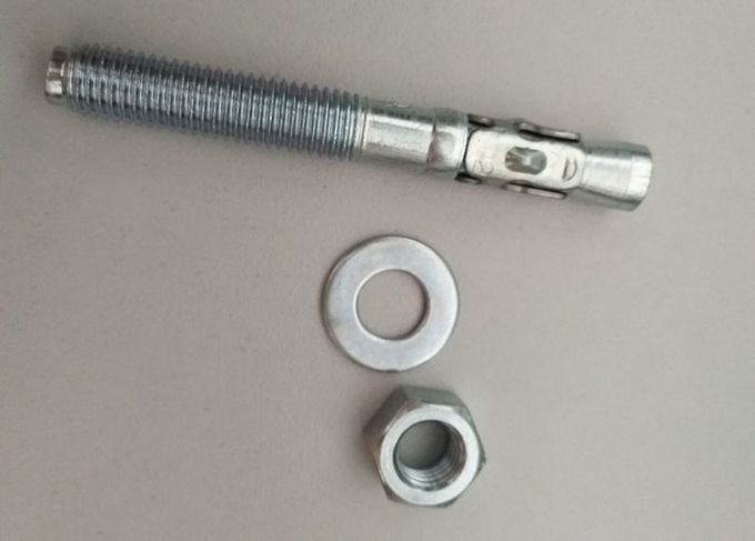 Parafusos de âncora M12x100 do metal da cunha, através da âncora do parafuso para o aço carbono concreto