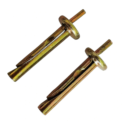 Fixadores Parafuso de ancoragem Zincado Amarelo Aço Carbono Celling Âncora 6x40mm 6x60mm