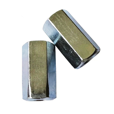 Padrão DIN6334 Hexágono Porca Longa Aço Carbono Galvanizado