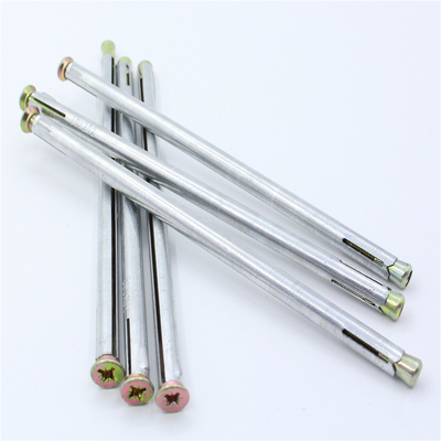 M8 - O parafuso de âncora do quadro do metal M10 zinca o aço carbono de prata 4,8