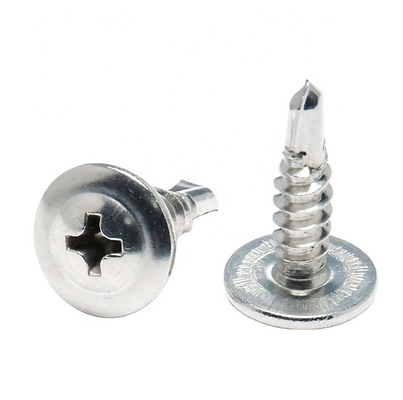 Cabeça plana grande/cabeça redonda de perfuração de cauda parafuso de cauda de pombo prego com cauda de perfuração de almofada
