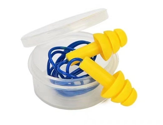 Colour DIN earplugs para isolamento acústico Material de espuma de PU Protecção do trabalho de fábrica