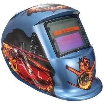 Cor Vermelha Odm Auto-escurecimento capacete de soldagem Material Pp