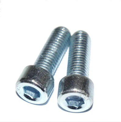 Ferramentas de fixação Hex Socket bolt Carbono Aço zinco branco grau 8.8 fio completo DIN 912