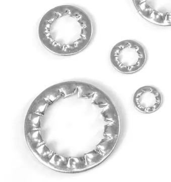 Din 6797 Fixações de aço inoxidável M10 M12 Lavadora de estrelas dentadas Lavadora interna de bloqueio de dentes