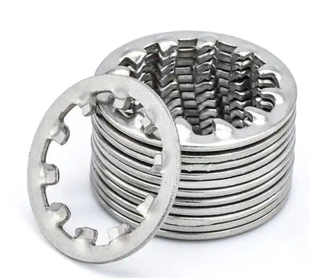 Aço carbono 4.8 8.8 Galvanizado Serrated Lock Washer Com Dentes Internos Din 6797