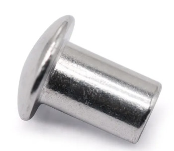 Ss304 Ss316 12 mm 10 mm Rivets de cabeça plana Semi-tubular Rivets de cabeça redonda