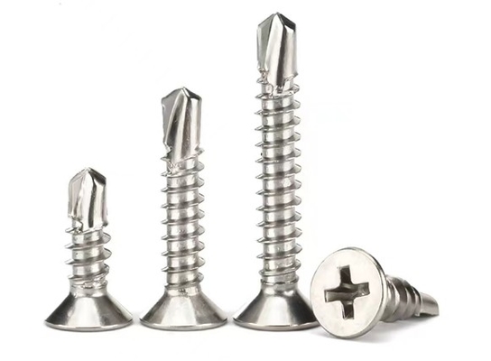 Parafusos de auto-perfuração galvanizados contra-encalhados