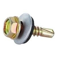 Cor de ferro zinco Hexagonal Drill Tail auto-toque parafuso Dovetail