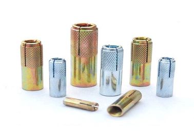 Âncora de encaixe de zinco amarelo de fixação de aço Q195 de grau 4,8 usado