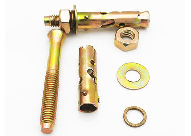 amarelo/branco de zinco Anchor Bolt Antiskid Fin de tubarão Tipo M6 de zinco plantado acabado
