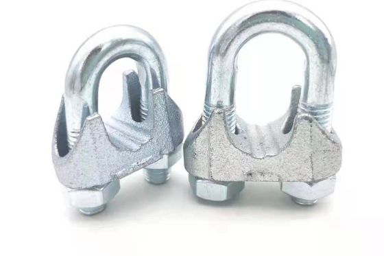 Din741 Clip de corda de metal Ferro fundido com parafuso U zinco 6mm