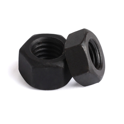M3-M64 Parafusos de cabeça hexadecimal pretos de aço carbono de alta resistência Din 934 para fixações industriais