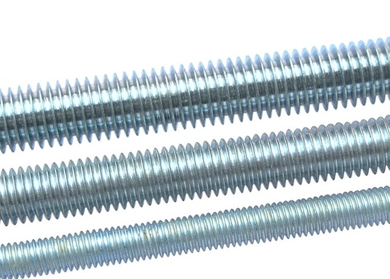 Construção de roscas completas Azul branco zinco Q195 aço carbono DIN 975 Rodas roscadas M6*1m