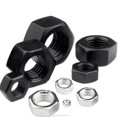 Porcas de cabeça hexagonal de aço carbono zincado Din 934 de edifícios galvanizados de grau 4,8