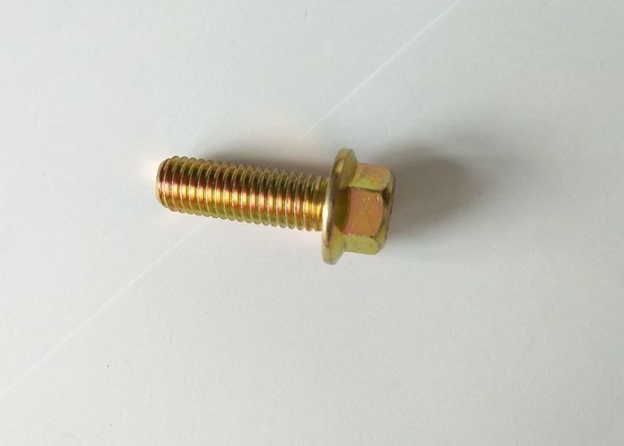Fixadores M12 Parafuso de Flange Sextavado Din 6921 Aço Carbono Zinco Amarelo Grau 6.8
