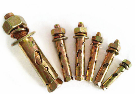 amarelo/branco de zinco Anchor Bolt Antiskid Fin de tubarão Tipo M6 de zinco plantado acabado
